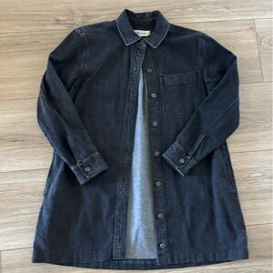 Madewell Black Denim Jean Shirt